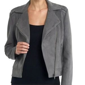 Philosophy faux suede leather moto jacket